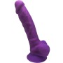 SILEXD Modell 1 Realistischer Penis aus Premium Silexpan Silikon Violett 17,5 cm