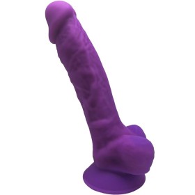 SILEXD Modell 1 Realistischer Penis aus Premium Silexpan Silikon Violett 17,5 cm