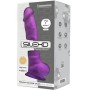 SILEXD Modell 1 Realistischer Penis aus Premium Silexpan Silikon Violett 17,5 cm