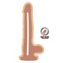 GET REAL - Dual Density Dildo 18 cm mit realistischen Hoden, hautfarben