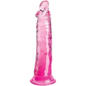 KING COCK - Transparenter realistischer Penis 19,7 cm Rosa