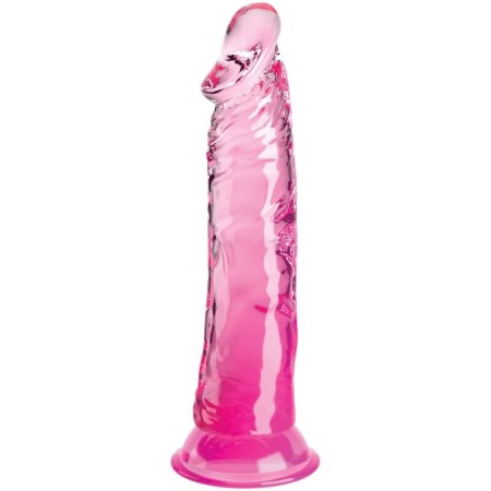 KING COCK - Transparenter realistischer Penis 19,7 cm Rosa