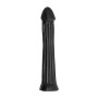 ALL BLACK - Plug Dildo 31 cm aus PVC mit weicher Oberfläche
