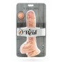 GET REAL - Dual Density Dildo 25,5 cm mit realistischen Hoden, hautfarben