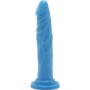 GET REAL - HAPPY DICKS DONG 19 CM BLAU - Realistischer PVC-Dildo mit Saugnapfbasis