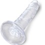 KING COCK - Klarer realistischer Penis 15,5 cm transparent