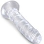 KING COCK - Klarer realistischer Penis 15,5 cm transparent
