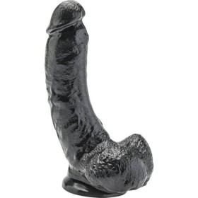 GET REAL - Realistischer Dildo 20,5 cm mit Hoden, Schwarz