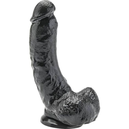 GET REAL - Realistischer Dildo 20,5 cm mit Hoden, Schwarz