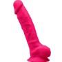 SILEXD Modell 1 Realistischer Penis aus Premium Silexpan Silikon Fuchsia 20 cm