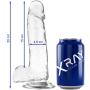 X RAY - Klarer realistischer Dildo 20 cm - Ø 4,5 cm