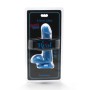 GET REAL - Happy Dicks Dildo 12 cm mit Hoden in Blau