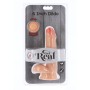 GET REAL - Dual Density Dildo 17 cm mit realistischen Hoden, hautfarben