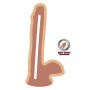 GET REAL - Dual Density Dildo 17 cm mit realistischen Hoden, hautfarben