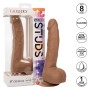 CALEXOTICS - SILICONE STUDS 20,32 CM Braun - Realistischer, flexibler Dildo mit Saugnapf