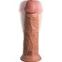 KING COCK Elite Realistischer Vibrations-Dildo aus Silikon 20,3 cm Caramel