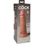 KING COCK Elite Realistischer Vibrations-Dildo aus Silikon 20,3 cm Caramel