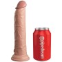 KING COCK Elite Realistischer Dildo mit Vibrator & Fernbedienung, Silikon, 23 cm