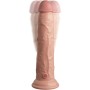KING COCK Elite Realistischer Dildo mit Vibrator & Fernbedienung, Silikon, 23 cm