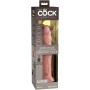 KING COCK Elite Realistischer Dildo mit Vibrator & Fernbedienung, Silikon, 23 cm
