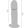 GET REAL Deluxe Dildo aus doppeldichtem TPE, extra dick, 23 cm