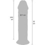 GET REAL Deluxe Dildo Doppel-Dichte TPE, Extra Dick, 32 cm