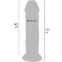 GET REAL - Deluxe Dildo mit dicker Doppel-Dichte TPE 35,5 cm