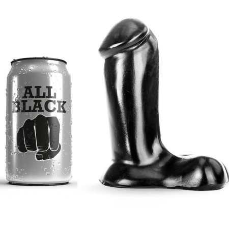 ALL BLACK - Realistischer Dildo 14 cm