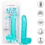 CalExotics Size Queen Dildo Blau 20,3 cm mit flexibler Basis und Saugnapf