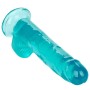 CalExotics Size Queen Dildo Blau 20,3 cm mit flexibler Basis und Saugnapf