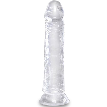KING COCK - Klarer realistischer Penis 19,7 cm transparent