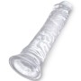 KING COCK - Klarer realistischer Penis 19,7 cm transparent