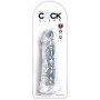 KING COCK - Klarer realistischer Penis 19,7 cm transparent