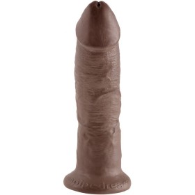 KING COCK - 9 Dildo Braun 22,9 cm - Realistisches Design