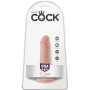 KING COCK - Realistischer Dildo mit Hoden 14 cm Hautfarben