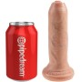 KING COCK - Realistischer unbeschnittener Dildo in Naturfarbe, 15 cm