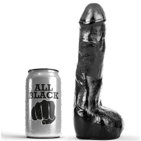 ALL BLACK - Realistischer Anal-Penis 20 cm