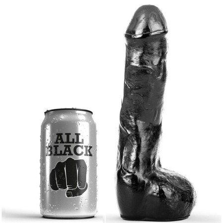 ALL BLACK - Realistischer Anal-Penis 20 cm