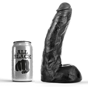 ALL BLACK - Dildo 22 cm Flexibel und Seidig