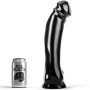ALL BLACK - Dildo 33 cm gerade, PVC, hypoallergen