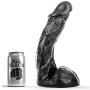 ALL BLACK - Dildo 28 cm mit gebogener Form für G-Punkt-Stimulation