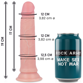 ROCKARMY Avenger Realistischer Dildo aus flüssigem Silikon 19 cm - 3,98 cm Durchmesser
