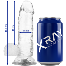 X RAY - Transparent realistischer Dildo 15,5 cm - Ø 3,5 cm
