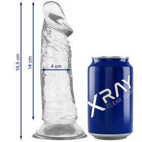 XRAY Clear Dildo Transparent 16,5 cm x 4 cm - Realistisches, flexibles Toy