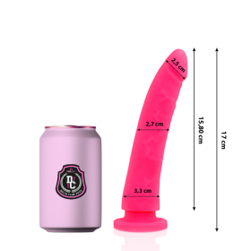DELTA CLUB - Realistischer rosa Silikon-Dildo 17 cm x 3 cm