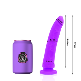 DELTA CLUB - Realistischer lila Dildo aus medizinischem Silikon 17 cm