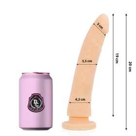 DELTA CLUB - Realistischer Dildo aus medizinischem Silikon 20 cm x 4 cm