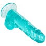 CALEXOTICS - SIZE QUEEN DILDO BLAU 15,3 CM Realistischer TPR Vibrator