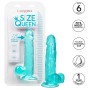CALEXOTICS - SIZE QUEEN DILDO BLAU 15,3 CM Realistischer TPR Vibrator