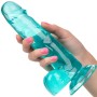 CALEXOTICS - SIZE QUEEN DILDO BLAU 15,3 CM Realistischer TPR Vibrator